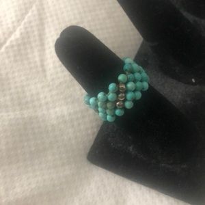 Authentic silpada turquoise stretch ring
